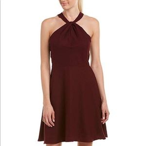 Cece- Cynthia Steffe Red Twist Neck Lace Dress NWT